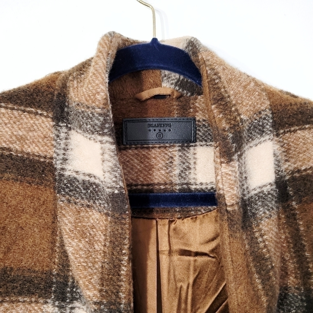 Blank NYC Plaid Cocoon Wanderer Oversized Coat Size Small - Picture 12 of 15